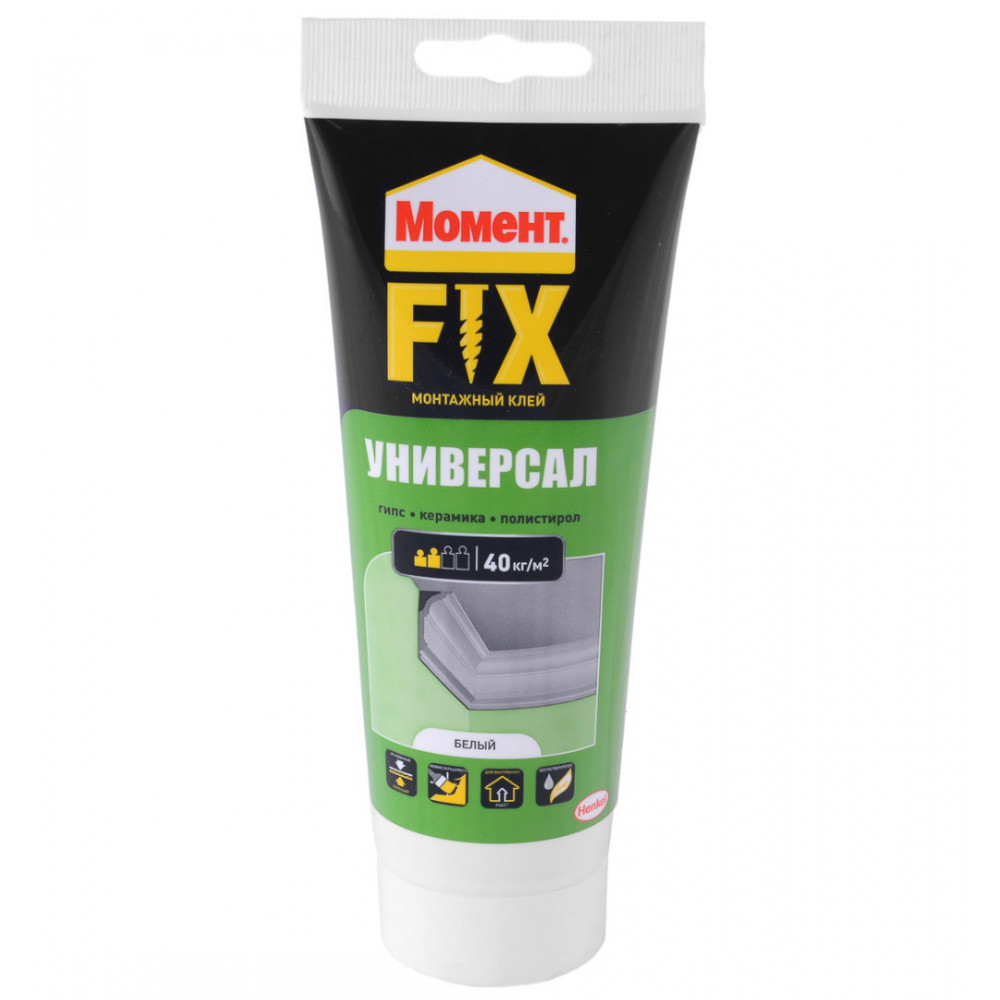 Монтажный клей Момент FIX унив. туба 185г Кристалл