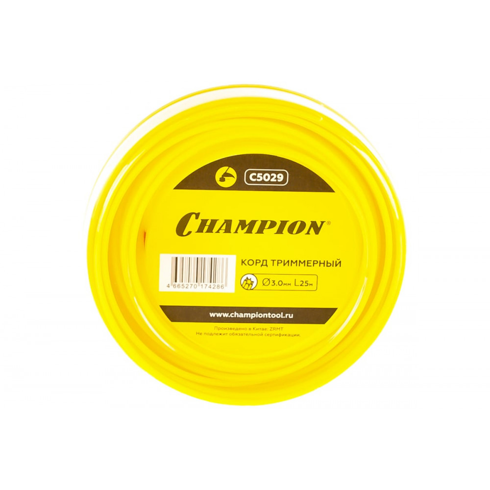 Леска для триммеров Star 3.0мм* 25м (звезда), CHAMPION