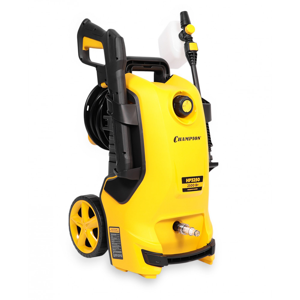 Мойка CHAMPION HP3250 (2,5кВт 125бар t 40С 6,5л/мин 11,2кг синхронный, пеногенератор)