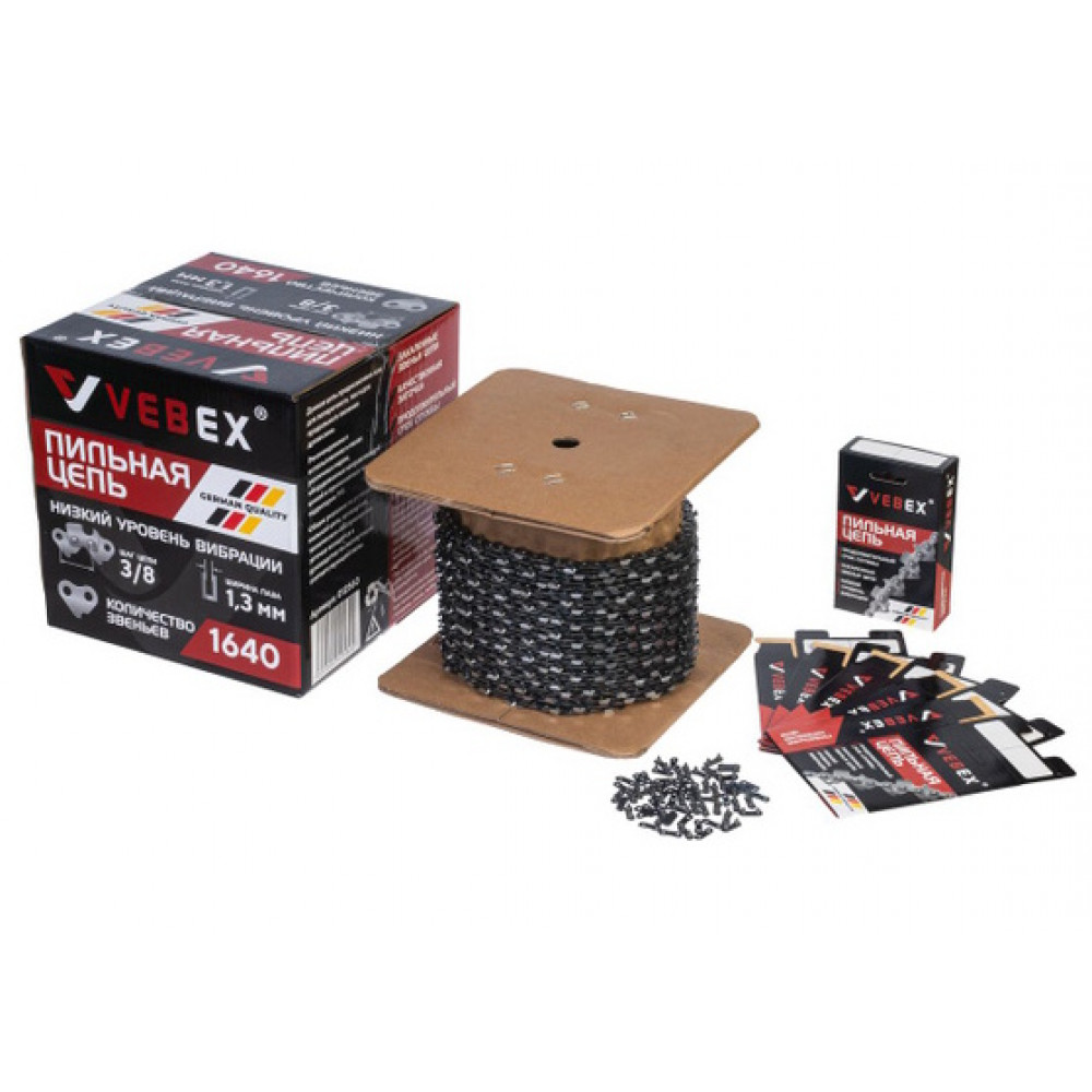 Цепь пильная в бухте VEBEX 3/8" х 1,1 х 1640 звеньев
