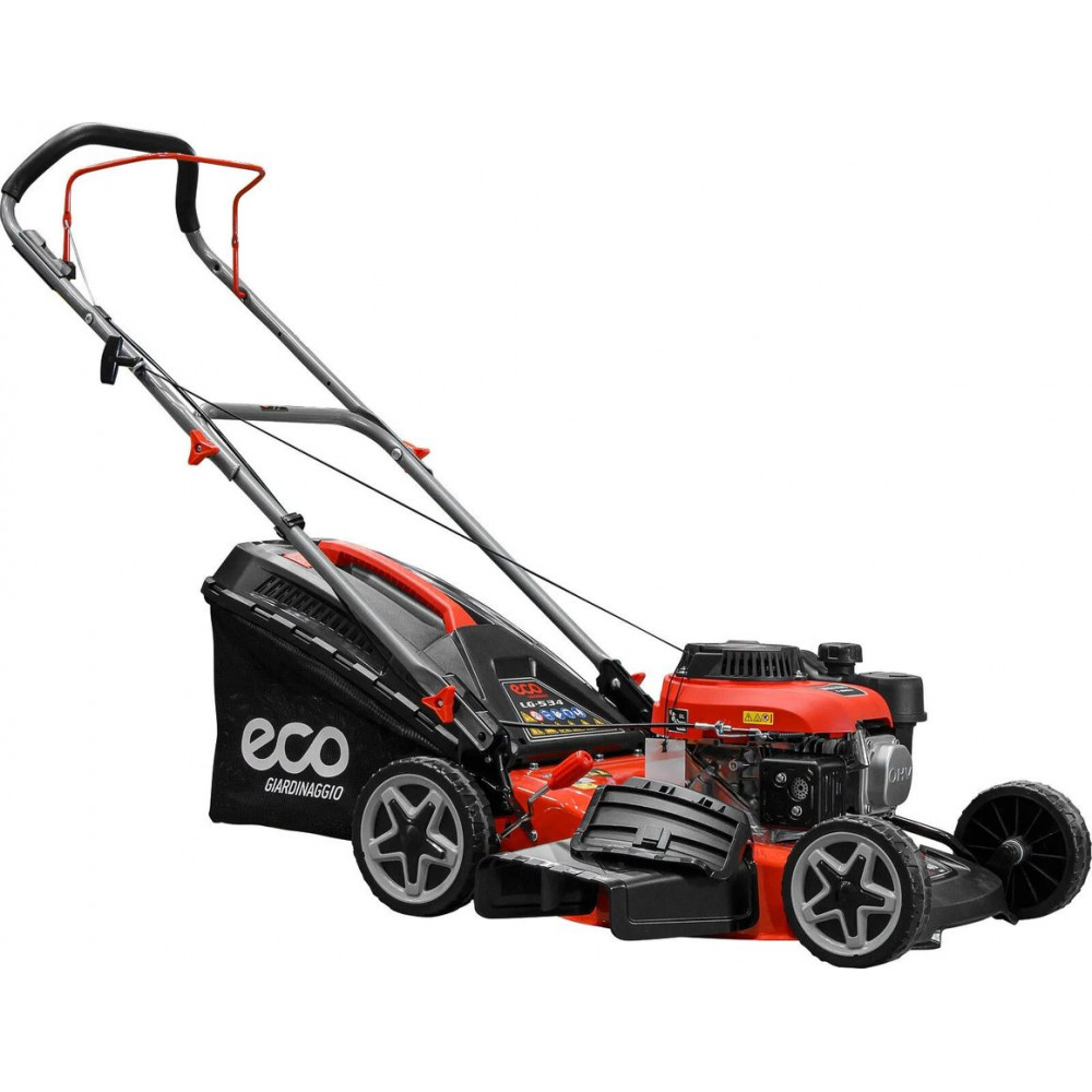 Газонокосилка бензиновая ECO LG-534 (4.0 л.с., шир. 46 см, ручной привод, мульчир., стальн.корпус