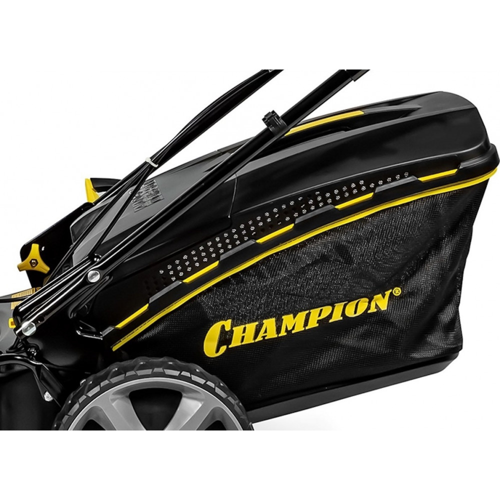 Газонокосилка CHAMPION LM5344 (PRO 4,4кВт привод 525мм 65л 25-75мм 1рычаг/6, 38кг 4в1)